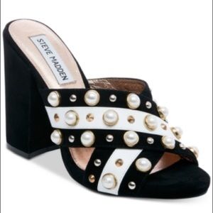 Steve Madden Cove Mule Sandals-women's Size 7.5m.